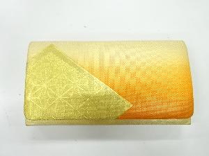 アンティーク　菱に麻の葉模様織出し和装バッグ